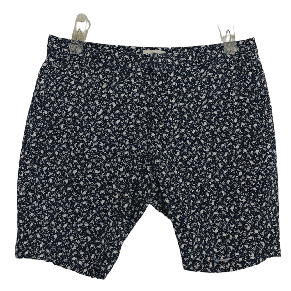 Dockers Shorts Blue with Mini White Crabs and Fish Detail Size 16P